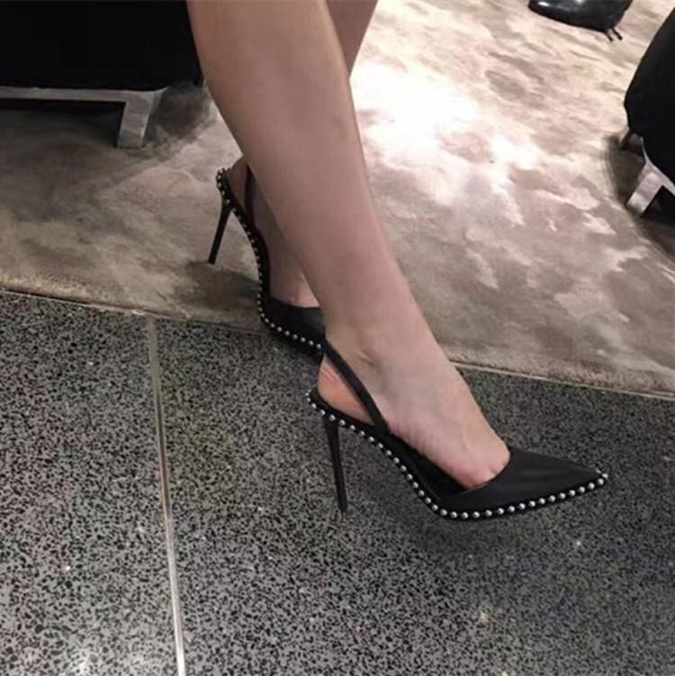 Tacones Altos con perlas de metal - nexbuy.com.mx