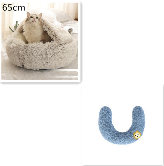 Cama Redonda 2 en 1 para Perros y Gatos - nexbuy.com.mx