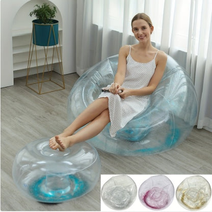 Sillón Reclinable Plegable Inflable con Descansa Pies - Sofá Individual Moderno - NexBuy.com.mx