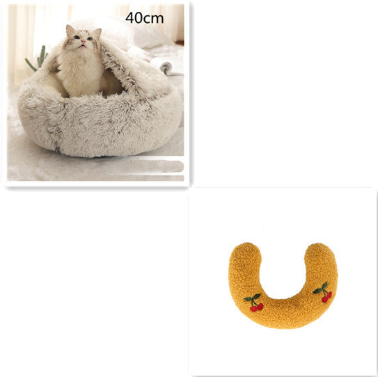 Cama Redonda 2 en 1 para Perros y Gatos - nexbuy.com.mx