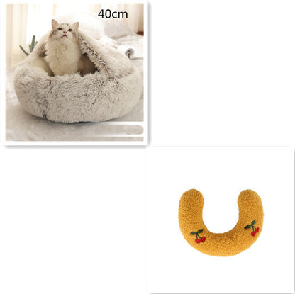 Cama Redonda 2 en 1 para Perros y Gatos - nexbuy.com.mx