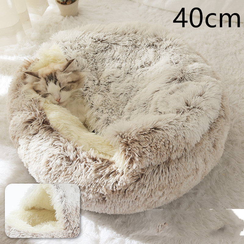 Cama Redonda 2 en 1 para Perros y Gatos - nexbuy.com.mx