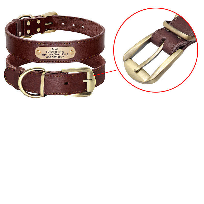 Collares personalizados con placas de identificación para perros medianos y grandes - nexbuy.com.mx