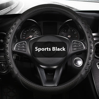 Cubre Volante de Cuero - Estilo Deportivo y Elegante - nexbuy.com.mx