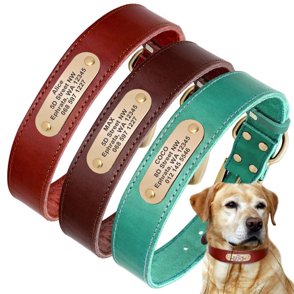 Collares personalizados con placas de identificación para perros medianos y grandes - nexbuy.com.mx
