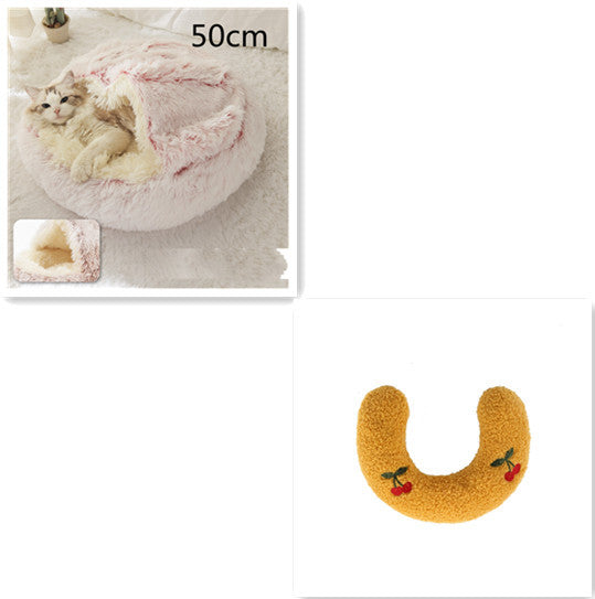 Cama Redonda 2 en 1 para Perros y Gatos - nexbuy.com.mx