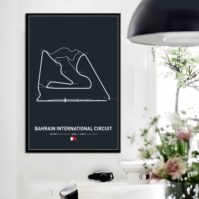 Póster en Lienzo de Circuito de Fórmula 1 – Estilo y Pasión en Cada Detalle - nexbuy.com.mx