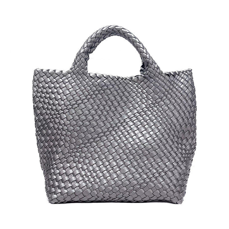 Bolso de gran capacidad tejido a mano para mujer - nexbuy.com.mx