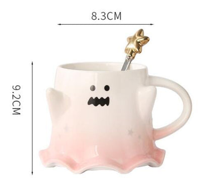 Taza de cerámica con fantasma bonito - nexbuy.com.mx