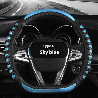 Cubre Volante de Cuero - Estilo Deportivo y Elegante - nexbuy.com.mx