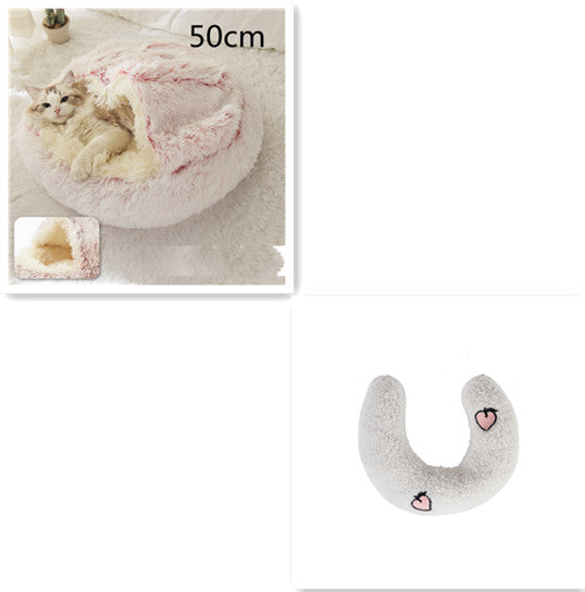 Cama Redonda 2 en 1 para Perros y Gatos - nexbuy.com.mx