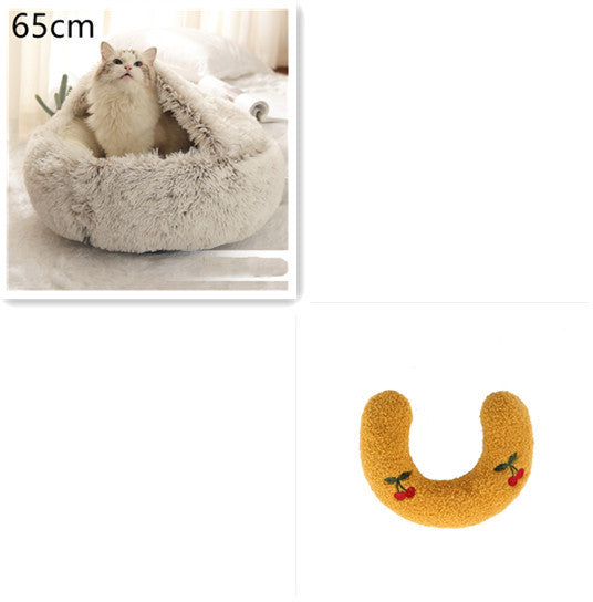 Cama Redonda 2 en 1 para Perros y Gatos - nexbuy.com.mx