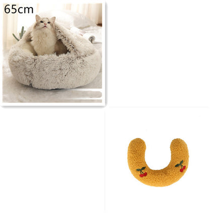 Cama Redonda 2 en 1 para Perros y Gatos - nexbuy.com.mx
