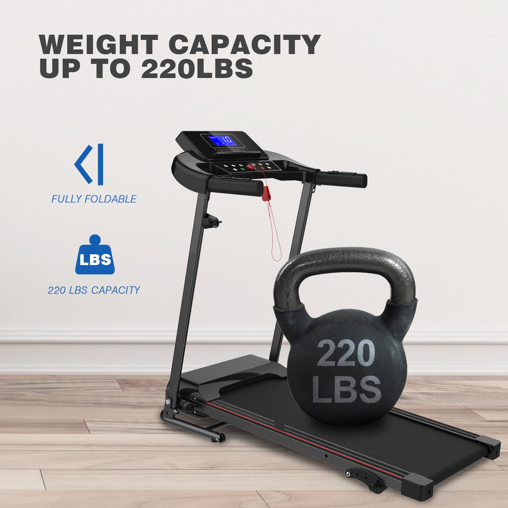 Cinta de correr eléctrica con inclinación con 12 programas - nexbuy.com.mx