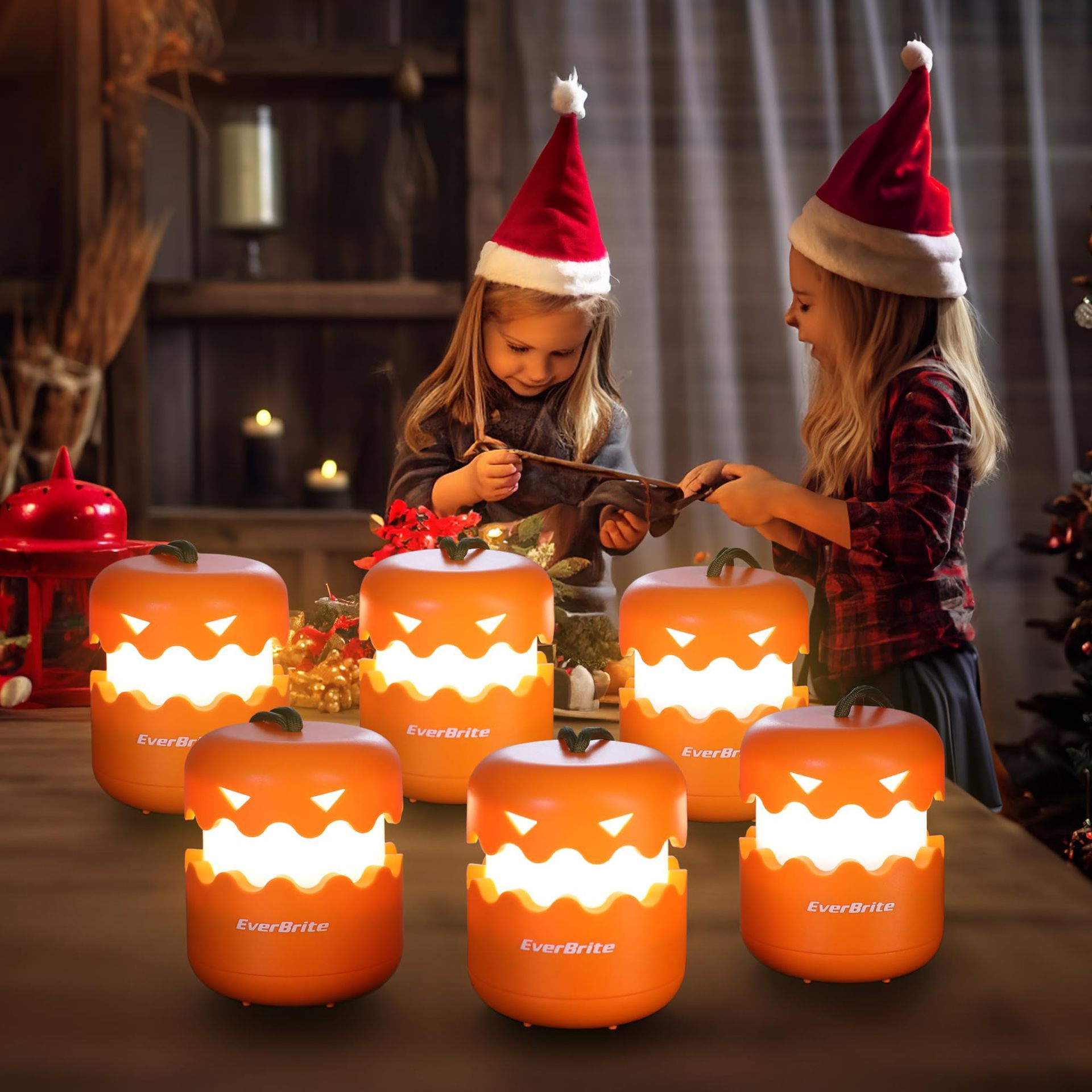 Pequeña lámpara LED nocturna plegable con forma de calabaza para fiesta de Halloween - nexbuy.com.mx