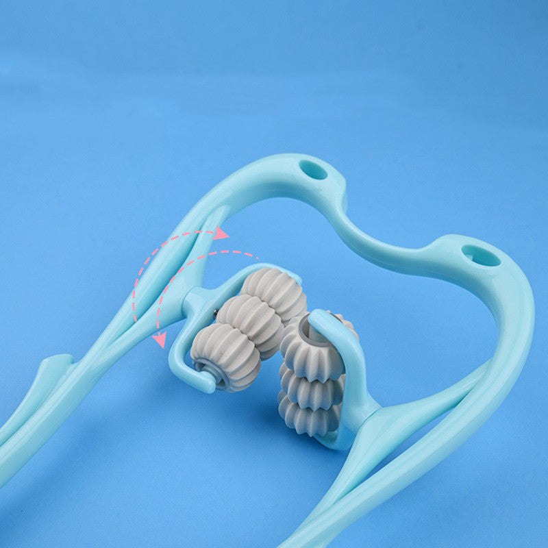 Masajeador Manual Multifuncional de Cuello con Seis Ruedas - nexbuy.com.mx