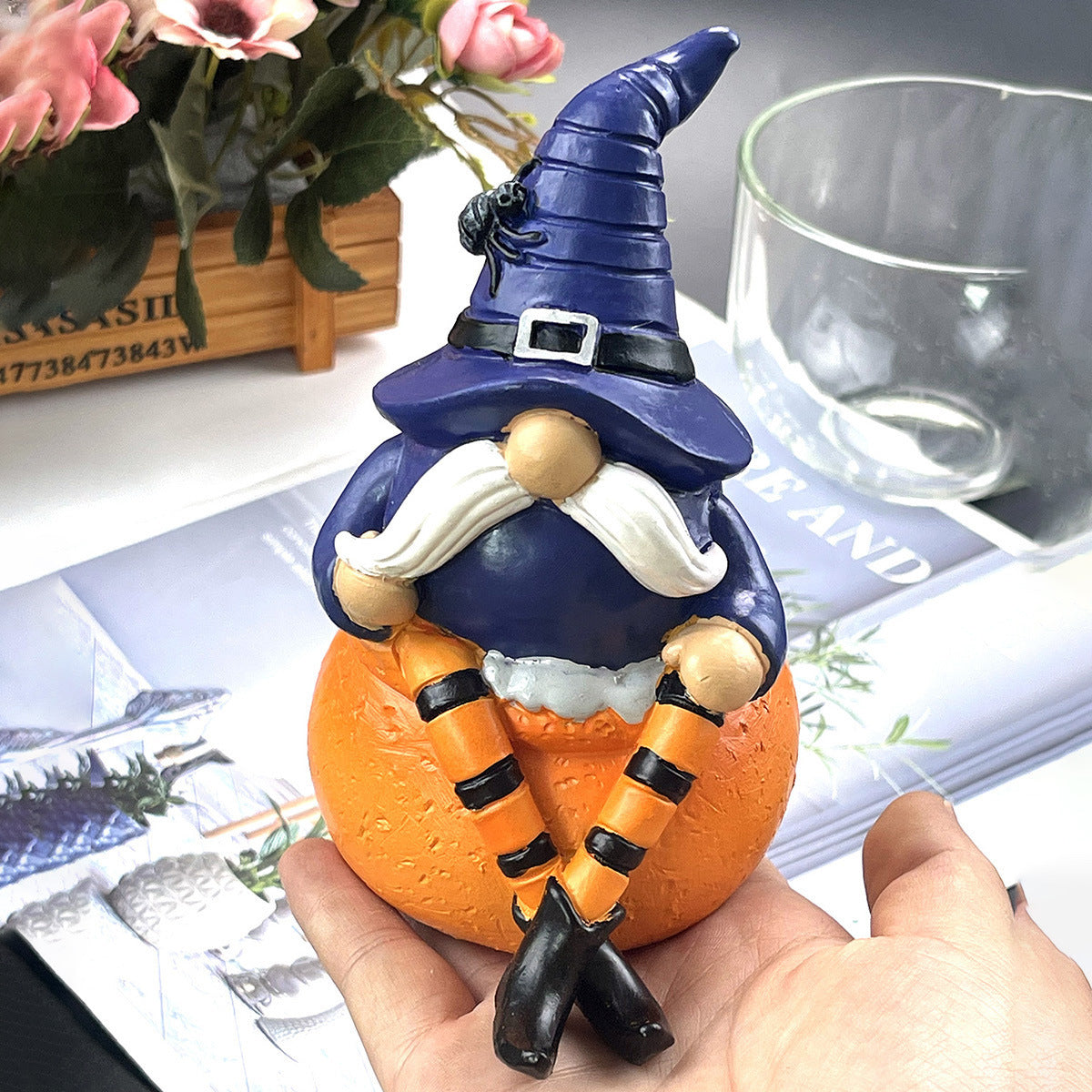 Decoraciones de calabaza de resina - nexbuy.com.mx