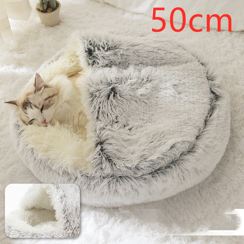 Cama Redonda 2 en 1 para Perros y Gatos - nexbuy.com.mx