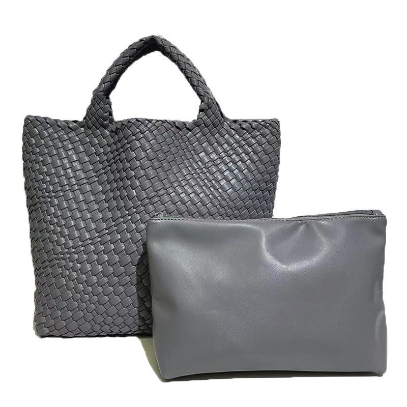 Bolso de gran capacidad tejido a mano para mujer - nexbuy.com.mx