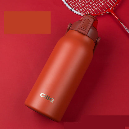 Botella con popote de acero inoxidable - nexbuy.com.mx