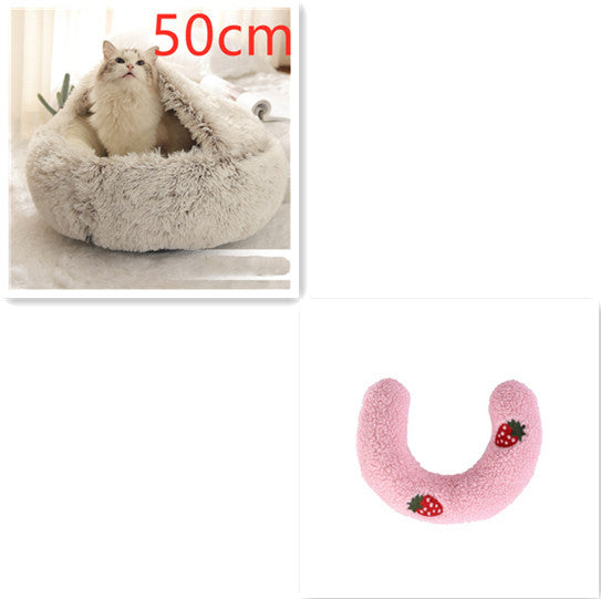 Cama Redonda 2 en 1 para Perros y Gatos - nexbuy.com.mx