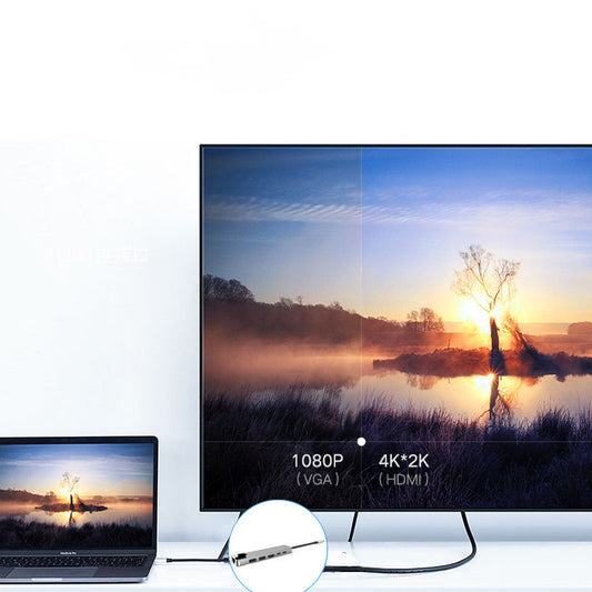 Hub 6 en 1 para Laptop – Conectividad Compacta y Eficiente - nexbuy.com.mx