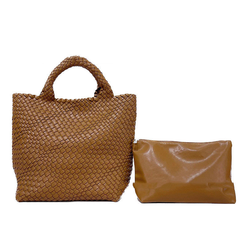 Bolso de gran capacidad tejido a mano para mujer - nexbuy.com.mx