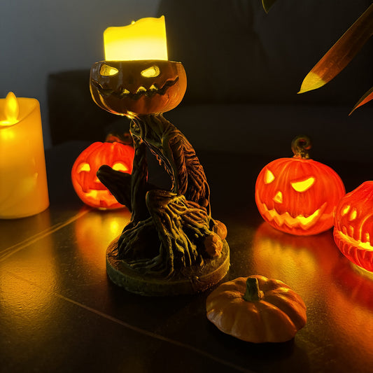 Decoraciones de resina para velas con forma de calabaza - nexbuy.com.mx