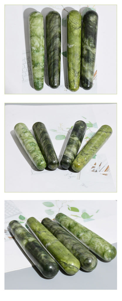 Bastón de Masaje para acupuntura de Jade Belleza Xiuyan