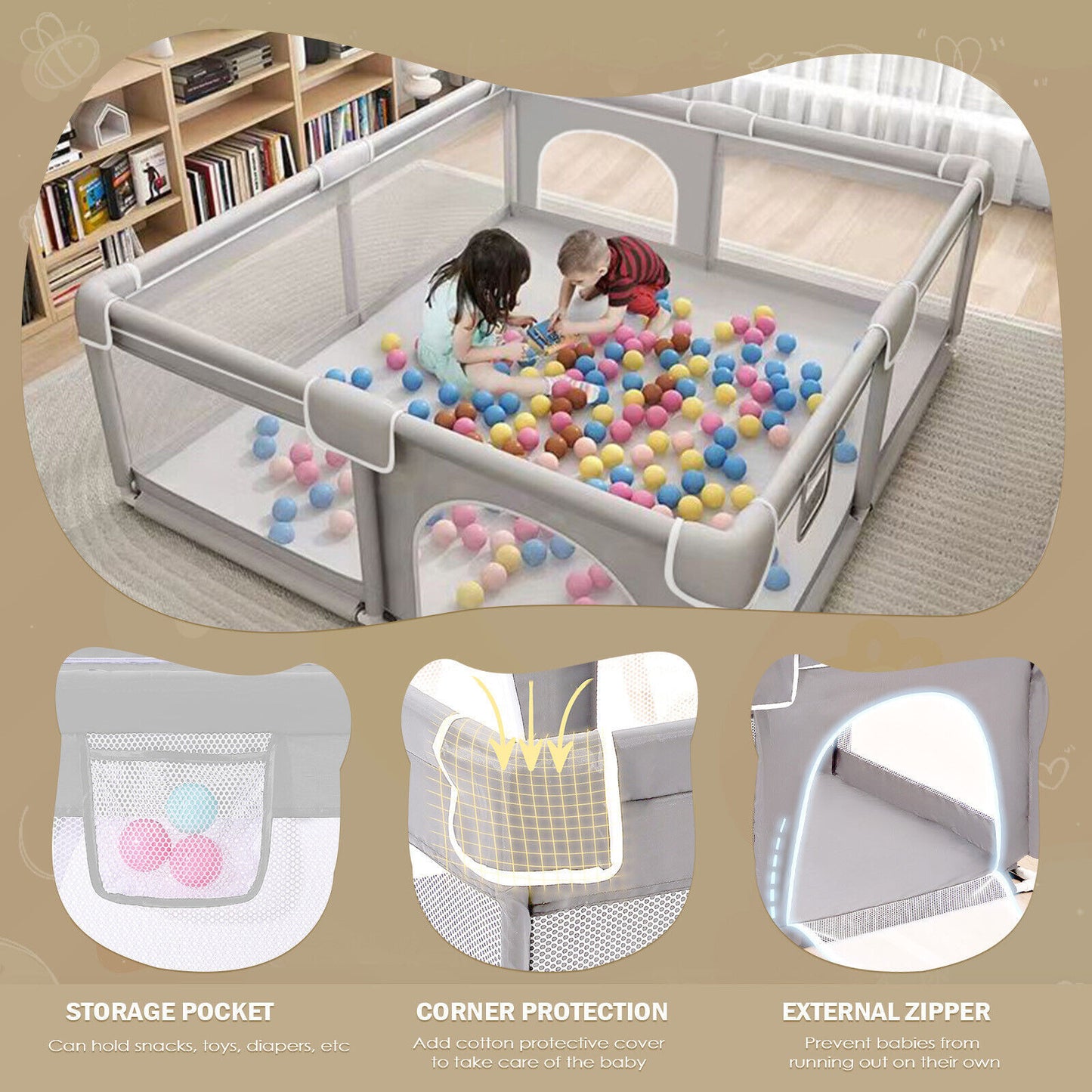 Centro de actividades para niños y pequeños Bebés - nexbuy.com.mx