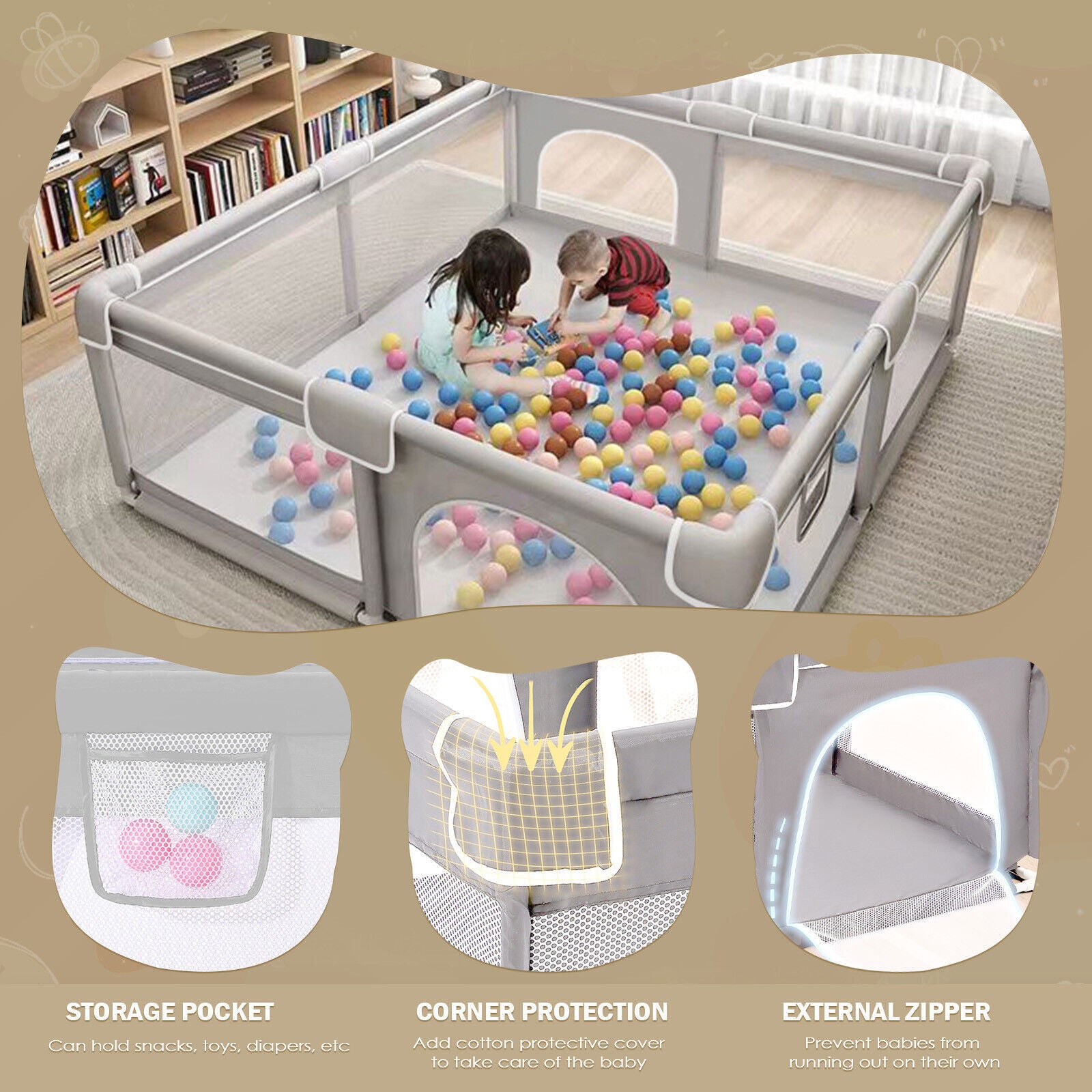 Centro de actividades para niños y pequeños Bebés - nexbuy.com.mx