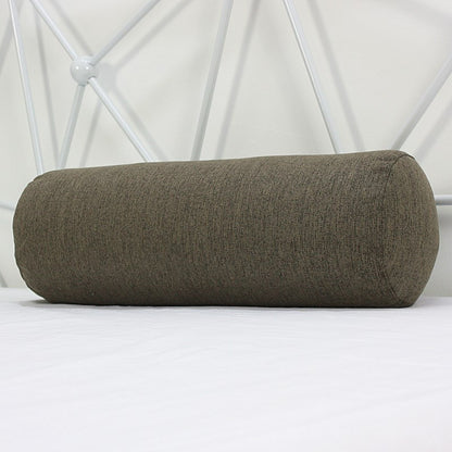 Almohada Cilíndrica de Algodón y Lino - Soporte Lumbar y Estilo Moderno - nexbuy.com.mx