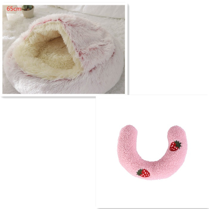 Cama Redonda 2 en 1 para Perros y Gatos - nexbuy.com.mx