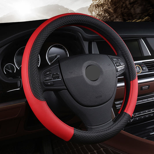 Funda Universal de Cuero para Volante de Auto - Comodidad y Estilo de Alta Calidad - nexbuy.com.mx