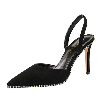 Tacones Altos con perlas de metal - nexbuy.com.mx