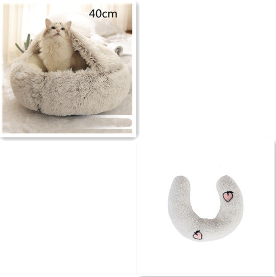 Cama Redonda 2 en 1 para Perros y Gatos - nexbuy.com.mx