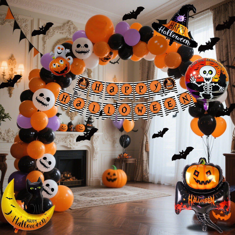 Set de globos con bandera colgante para  decoración para fiestas - nexbuy.com.mx