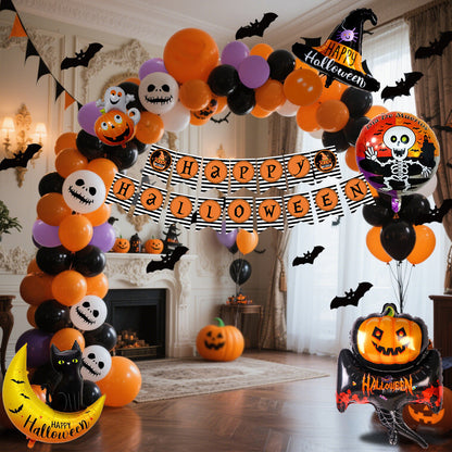 Set de globos con bandera colgante para  decoración para fiestas - nexbuy.com.mx