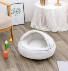 Cama Redonda 2 en 1 para Perros y Gatos - nexbuy.com.mx