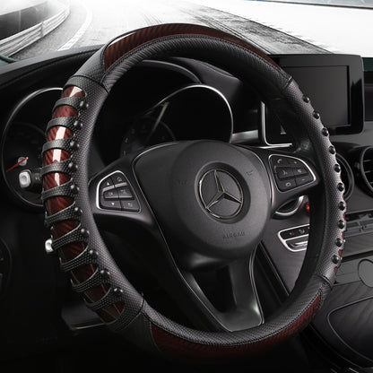 Cubre Volante de Cuero - Estilo Deportivo y Elegante - nexbuy.com.mx