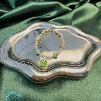 Pulsera Marina con Caracoles y Dije de Concha - Estilo Playero y Natural - nexbuy.com.mx