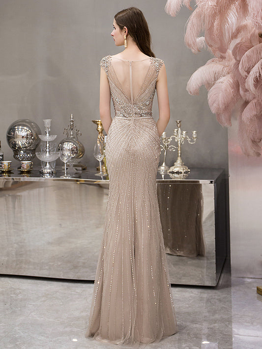 Elegante vestido de noche largo