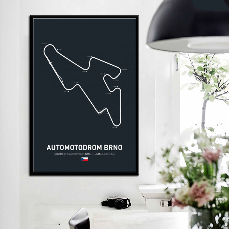 Póster en Lienzo de Circuito de Fórmula 1 – Estilo y Pasión en Cada Detalle - nexbuy.com.mx