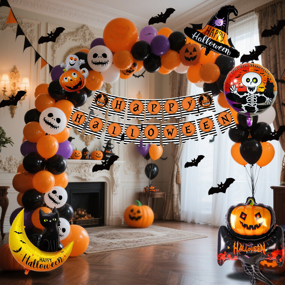 Set de globos con bandera colgante para  decoración para fiestas - nexbuy.com.mx