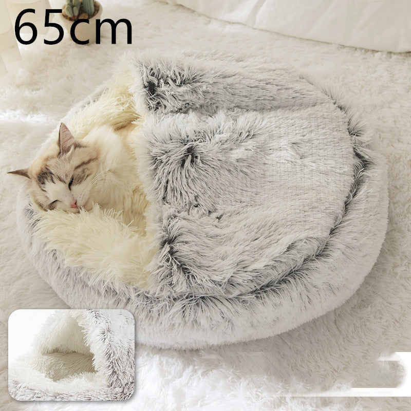 Cama Redonda 2 en 1 para Perros y Gatos - nexbuy.com.mx