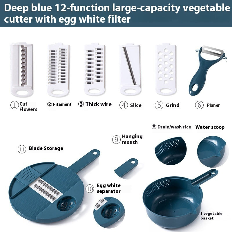 Kitchen Chopper Rebanadora de corte de papas multifuncional - nexbuy.com.mx