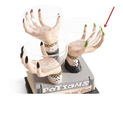 Cesta creativa para aperitivos con forma de manos de bruja para fiestas de Halloween - nexbuy.com.mx