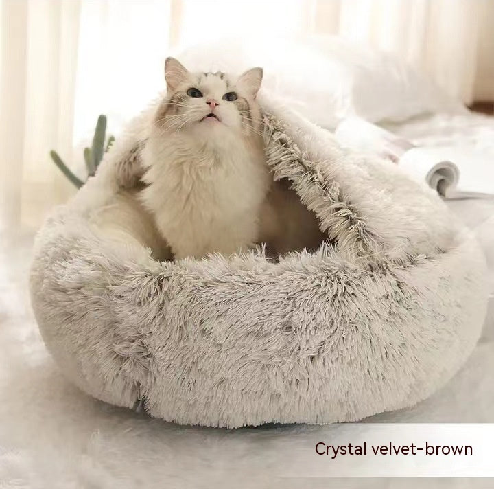 Cama Redonda 2 en 1 para Perros y Gatos - nexbuy.com.mx
