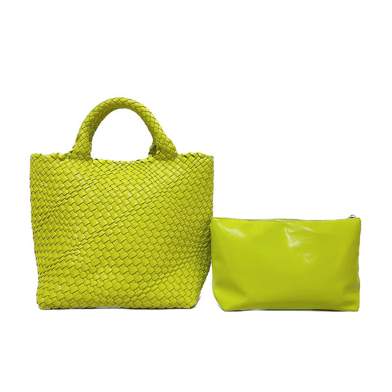 Bolso de gran capacidad tejido a mano para mujer - nexbuy.com.mx