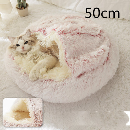 Cama Redonda 2 en 1 para Perros y Gatos - nexbuy.com.mx